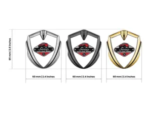Jeep 3D Emblem Abzeichen Minimales Design Universell 3D